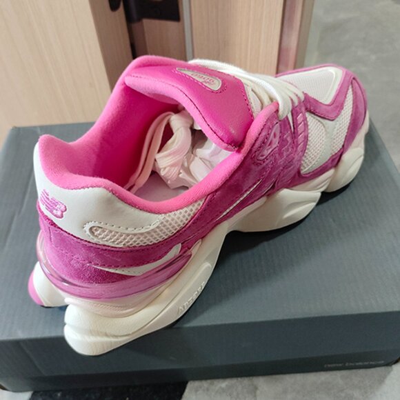 New Balance 9060 Fuchsia Pink Sneakers - Picture 4 of 6